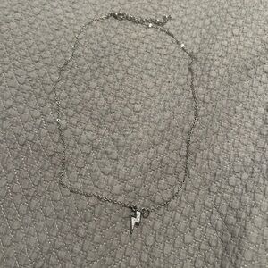 Silver Lightning Bolt Necklace